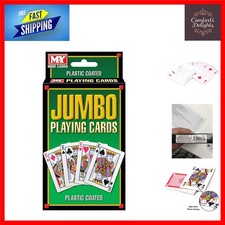 Jumbo waterproof playing cards - playing,