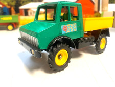 BRITAINS FARM.1:32.MERCEDES BENZ. UNIMOG TRACTOR.LORRY.TIPPING REAR.PUH.TOWBAR