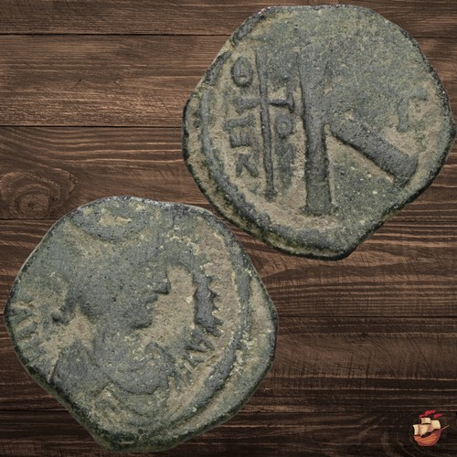 Justinian half follis - half,