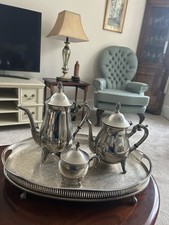Elegant  Plated 3 Piece Footed
