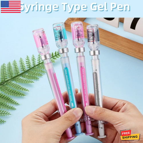2pcs syringe gel pens - syringe, novelty