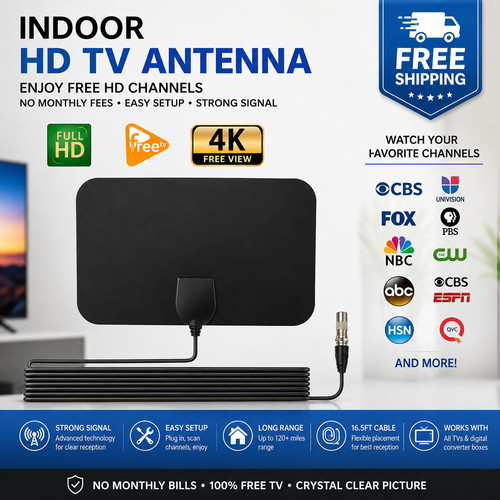8000 miles indoor antenna - miles, tv