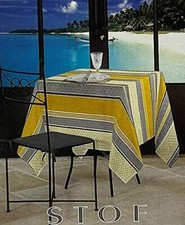 Stof France Provence Tablecloth Villa Capri  63 " x 118 " Cotton Multi Color