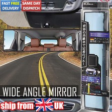 Car Interior Rear View Mirror Panoramic Convex Wide Angle 300mm Anti-glare UK