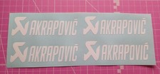 AKRAPOVIC Sticker Decal x 4.   Choice of 19 colours