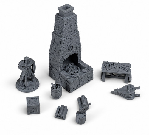 32mm blacksmith forge - blacksmith, set