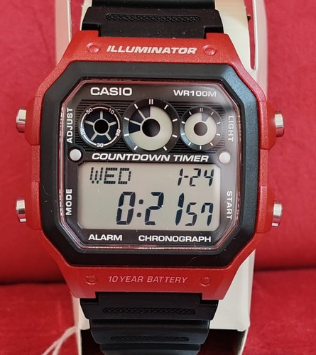 Casio 1300wh 4av - ae-1300wh-4av, red
