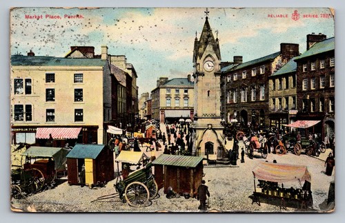 Postcard penrith market - postcard,