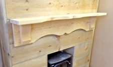 REAL SOLID PINE MANTLE SHELF
