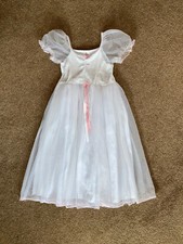 Disney Enchanted white wedding dress with Veil _6-8 years