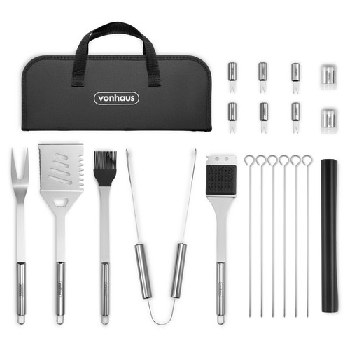 20pc bbq tool set vonhaus - 20pc,