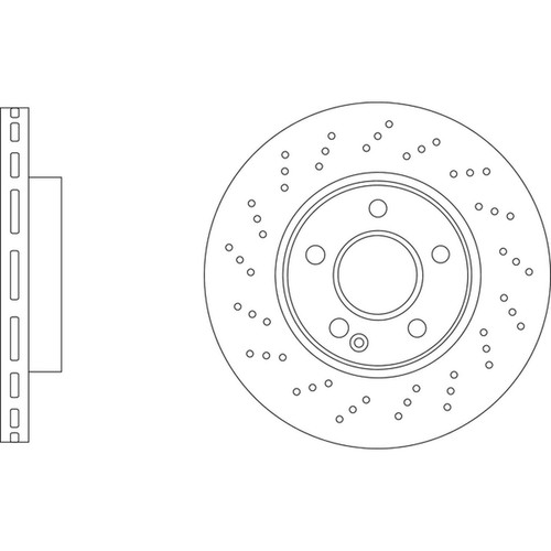 Brake discs vented - 2x, for