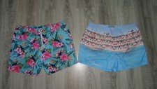 Men's 2x swim shorts Matalan Primark blue swimwear swimming pants holiday sizeXL
