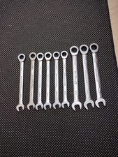 9 X Gedore Red Ratcheting Combination Spanners 6x10mm And 3 X 13mm
