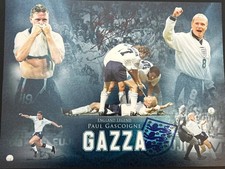 PAUL GASCOIGNE  Signed 16 X 12