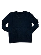 Matalan Aged 8 Years School Wear Boy’s Navy Blue V-Neck Long Sleeve Jumper