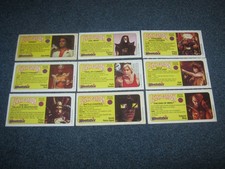 LOT OF 9 WEETABIX FLASH GORDON MOVIE CARDS 1981.