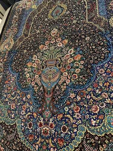 Feet original silk rug - 5,
