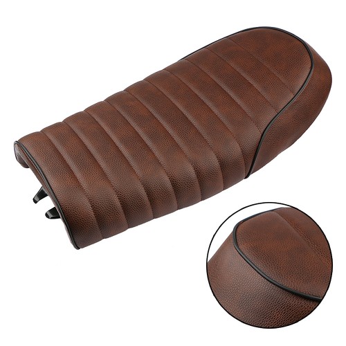 Motorcycle brown flat seat - motorcycle,