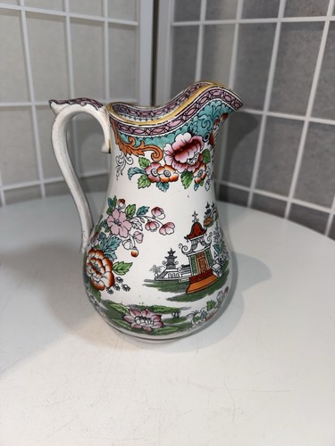 Vintage antique jug in pink - vintage,
