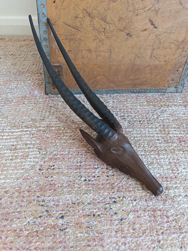 Vintage african carved wooden - vintage,