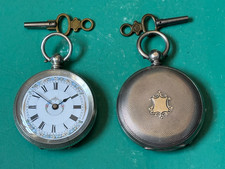2 ANTIQUE LADIES FINE SILVER