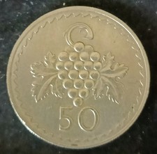 [0322] Cyprus 50 Mils Coin
