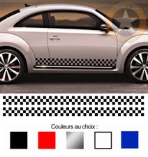 2 x checkered strips for new beetle vw cox 160cmX11cm AUTO STICKER BD569-1