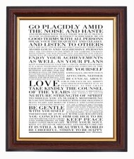 DESIDERATA - GO PLACIDLY AMID