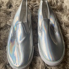 Silver holographic plimsoll by
