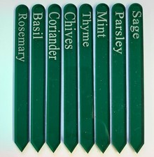 Etched Vegetable Herb Labels