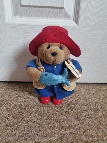 Paddington bear fisherman - bear, 7.5"