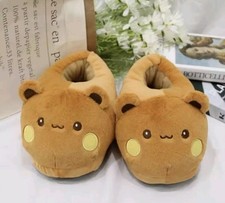 Cute Bear Slippers Kawaii Plush Warm Indoor Shoes Unisex Bubu Dudu Anime Cartoon
