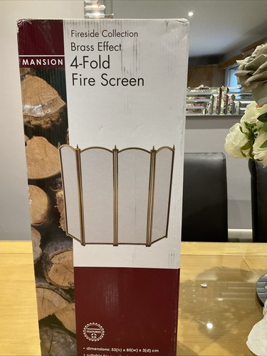 Mansion brass effect fold - brass, 4-fold