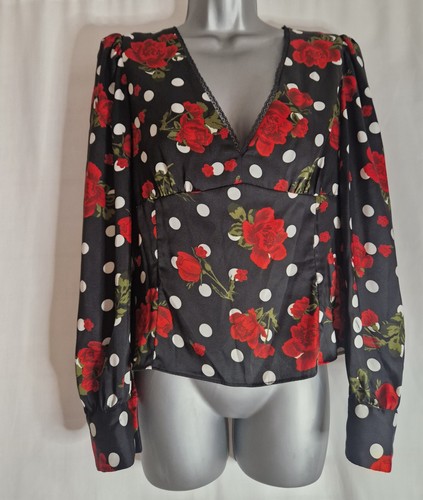 Zara ladies black polka - polka, dot