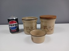 2 x Denby Stoneware Storage