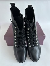 Women’s Black Leather Ankle