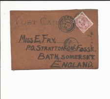 Canadian 1906 Leather postcard