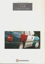 Vauxhall colours 1991 uk - vauxhall,
