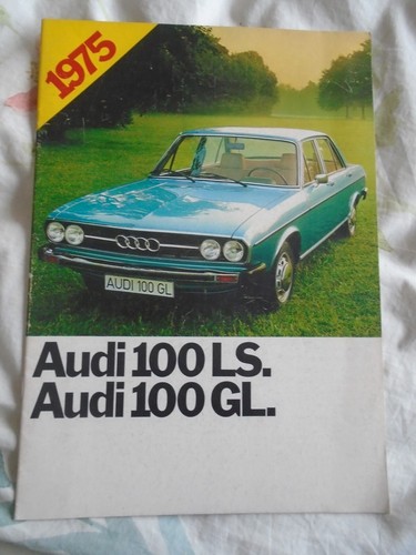 Audi 100 gl brochure 1975 - audi,
