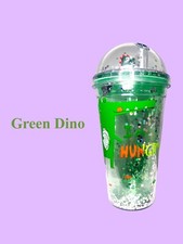 Summer Green Dinosaur Bottle / Sipper for Kids  (Ideal for hot and cold drinks)
