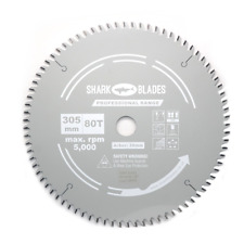 305mm Circular Saw Blade 80T x 30mm Bore – Mitre Chop Saw Blade by SHARK BLADES