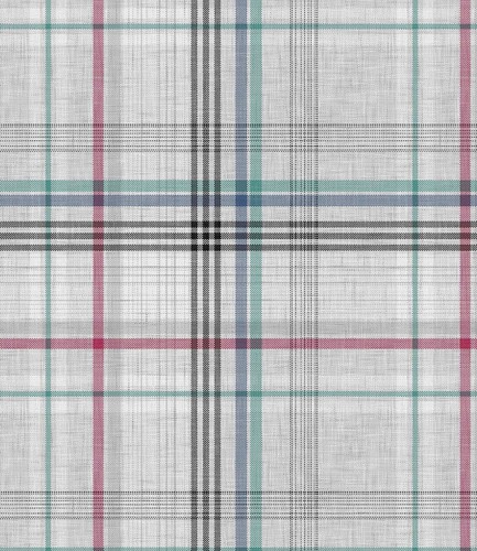 Duck egg blue - red, stripes