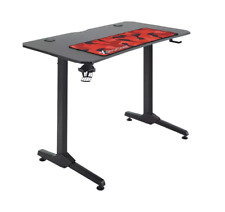X Rocker Panther Gaming Desk Black | Sturdy Computer Desk Modern