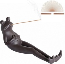 Frog Incense Stick Holders with 60PCS Sticks, Ceramic Purple Sand... 