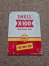 Shell X-100 Motor Oil Metal