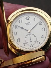 1991 Seiko 7N07-001A Full Hunter Pocket Watch "Prime Minister Commendation"