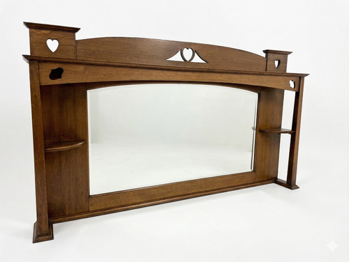Arts crafts overmantel - arts,