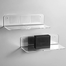 Wall Shelves Acrylic Transparent Floating Shelves Wall Mounted Display Rack