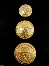 Round Gold Metal Military